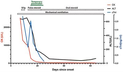 Case Report: The Neuromusclar Triad of Immune Checkpoint Inhibitors: A Case Report of Myositis, Myocarditis, and Myasthenia Gravis Overlap Following Toripalimab Treatment